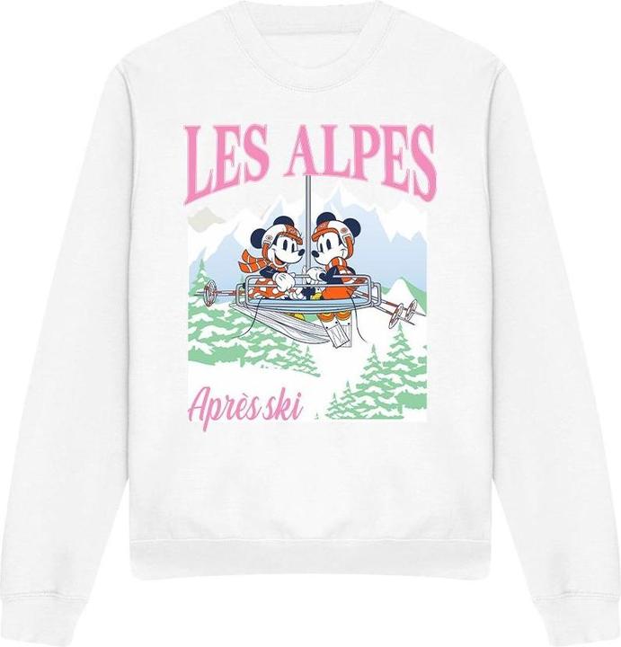 Disney Unisex Adult Les Alpes Mickey Mouse Sweatshirt