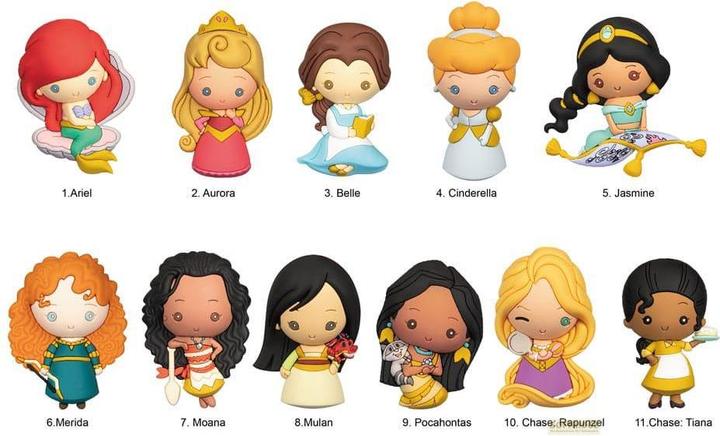 Monogram Int. Disney 3D PVC-Taschenanhänger Ultimate Princess Series 31 Display (24)