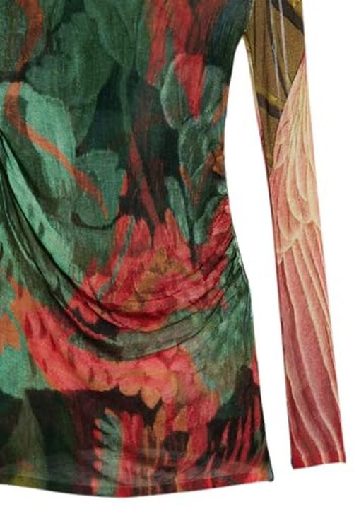 Actual product image Desigual Coloured Pattern Long Sleeve Knitwear (M)