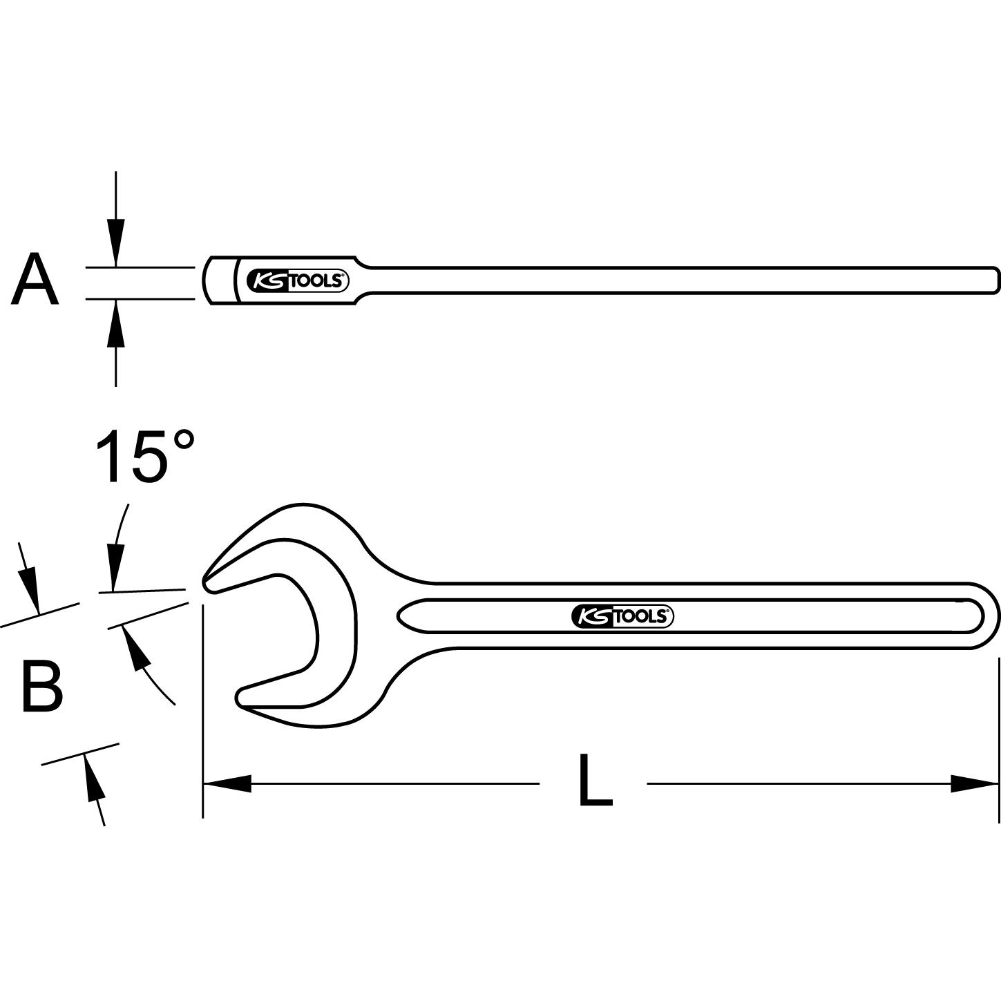 Thumbnail - KS Tools, Schraubenschlüssel, BRONZEplus Einmaulschlüssel (36 mm)