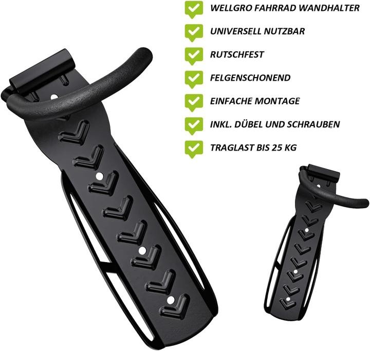 Image du produit Wellgro Kit de support mural pour vélo