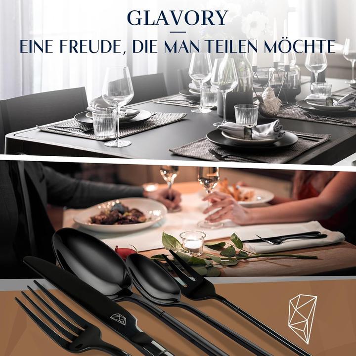 Produktbild Glavory Stellar 30-teiliges Besteck-Set (30 Stk., Besteck Set)