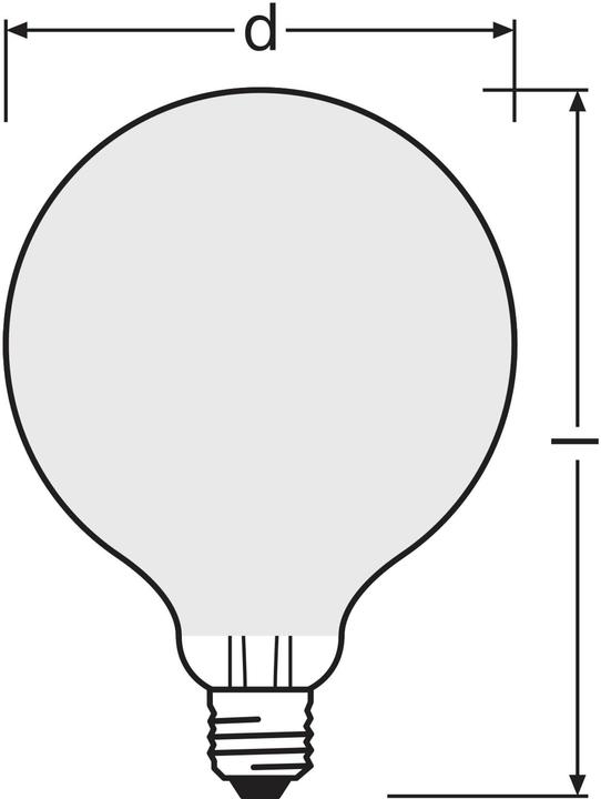 Produktbild Osram Led Retrofit Classic Globe95 (E27, 1521 lm, 1x)