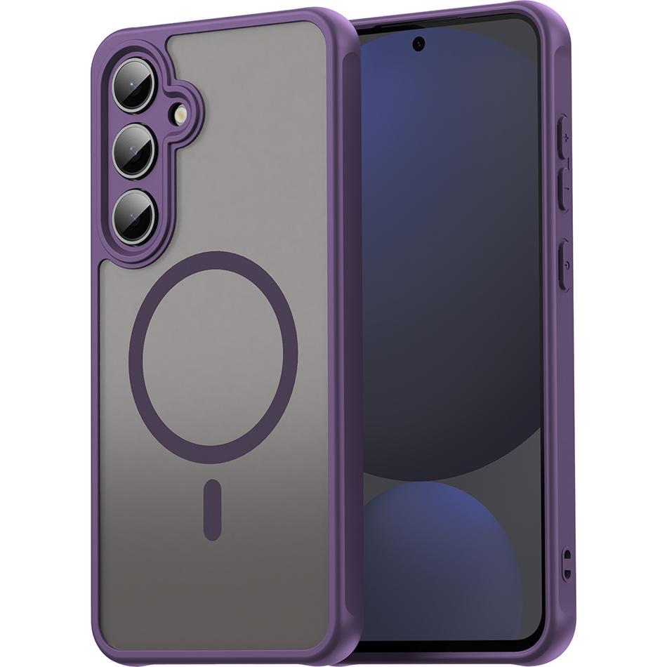 Techsuit - HaloFrost II MagSafe - Samsung Galaxy S24 FE - Purple (Samsung Galaxy S24 FE), Cover smartphone, Viola