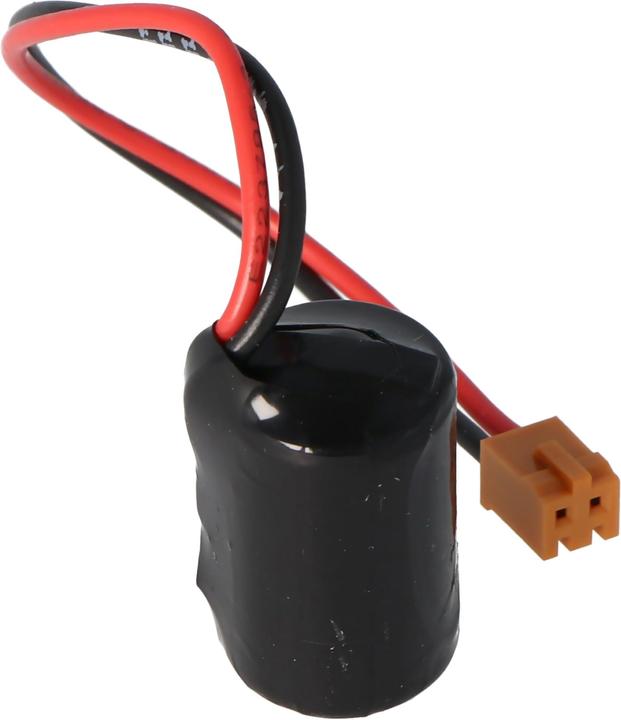 Produktbild AccuCell Battreie CPM2A-BAT0 für die Batterie Omron CJ1, CPM2A, CQM1H, NS7 mit Stecker braun (1 Stk., C, 1000 mAh)