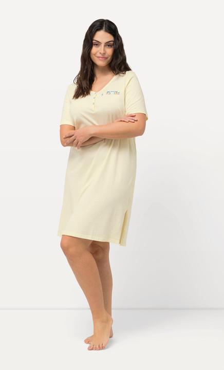 Actual product image Ulla Popken 2 Pack Peach Print Short Sleeve Sleep Tees (42, 44)