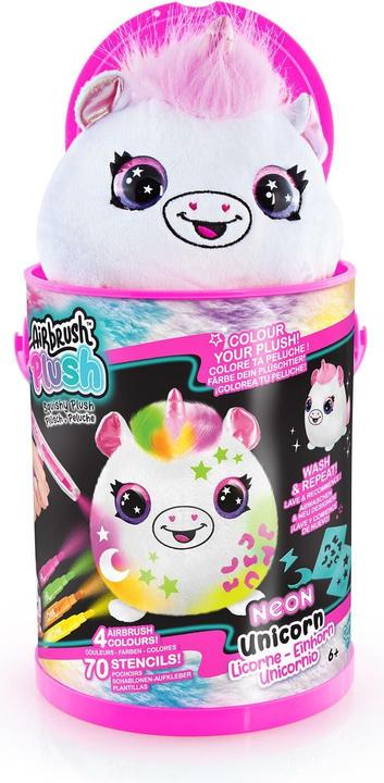 Canal Toys Airbrush Plush - Neon Squish Pals Paint Can (15 cm)