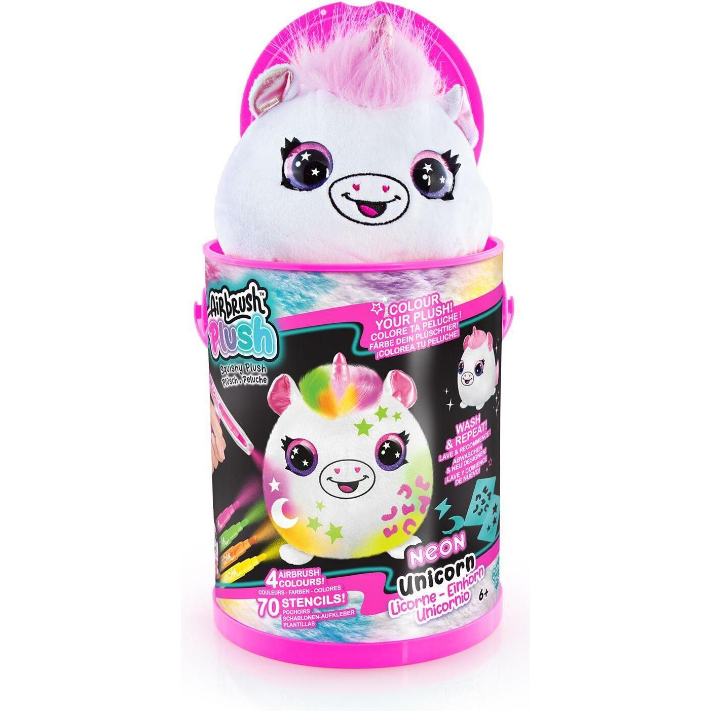 Canal Toys Peluche aerografo - barattolo di vernice Neon Squish Pals (15 cm)