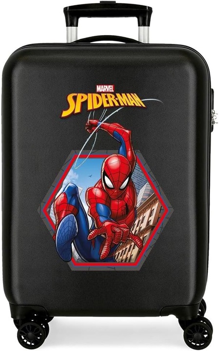 Actual product image Hard Shell Carry Case, 55 cm Spiderman Geo Black (34 l, Hand luggage (up to 50 litres))