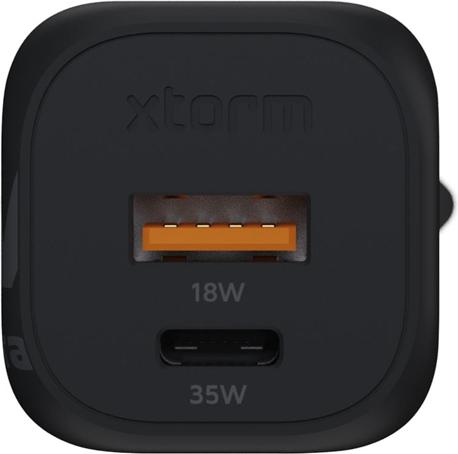 Image du produit Xtorm 1 x USB-C 35W, 1x USB-A 18W, ohne Kabel XEC035 black (35 W)