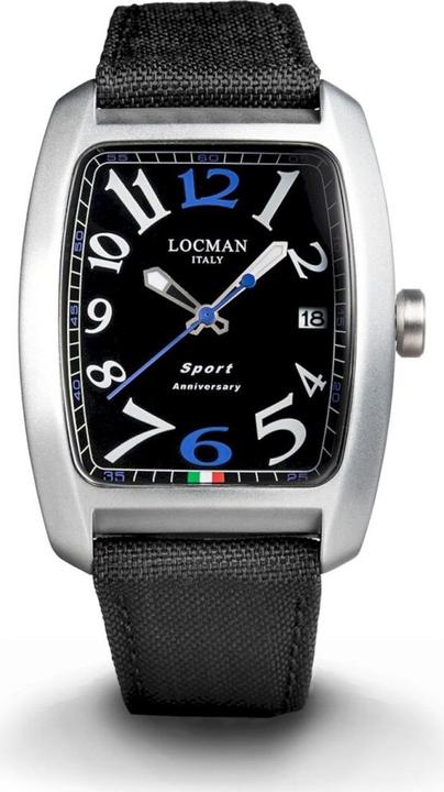 Immagine prodotto Locman Italia Orologio da uomo Sport Anniversary nero/blu Ref. 0471 (Orologio da polso analogico, 37 mm)
