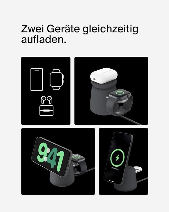 Image du produit Belkin BoostCharge Pro 2-in-1 Qi2 Ladestation (15 W)