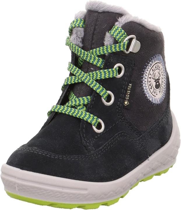 Black, Blue, Grey, Light green