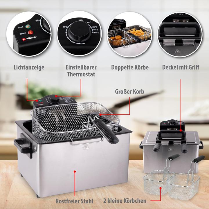 Actual product image alpina Deep fryer