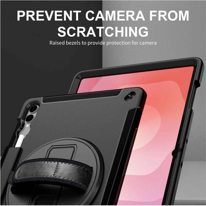 Productafbeelding JT Berlin Rugged Kickstand & Handstrap Hoesje| Samsung Galaxy Tab S11 Ultra| zwart| bulk| (30021) (Samsung Galaxy Tab S11 Ultra)