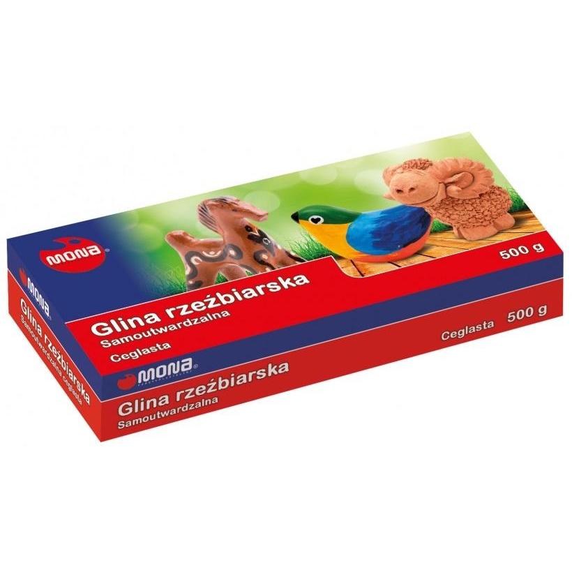 Monta Selbstgemachter Modellierton. Ziegelrot 500G Mona