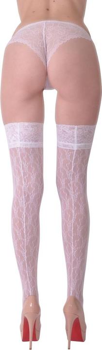 Actual product image Legg Story hold-up stockings Nina white - T1/2