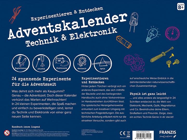 Nutritional values and ingredients Franzis Experiment & Discover