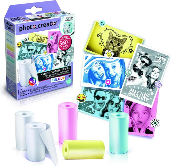 Actual product image Canal Toys Instant Camera Refill Kit 8x Foto-Papier + Sticker (10 pcs.)