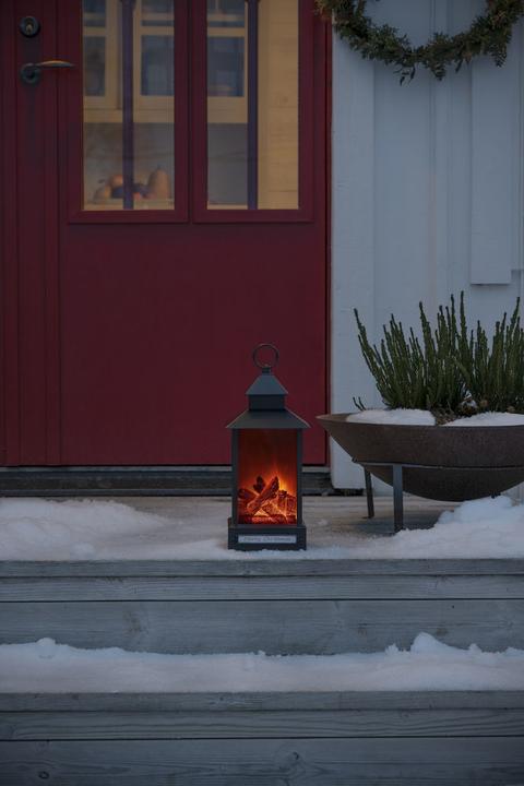 Actual product image Konstsmide LED lantern fireplace 15 x 32 cm