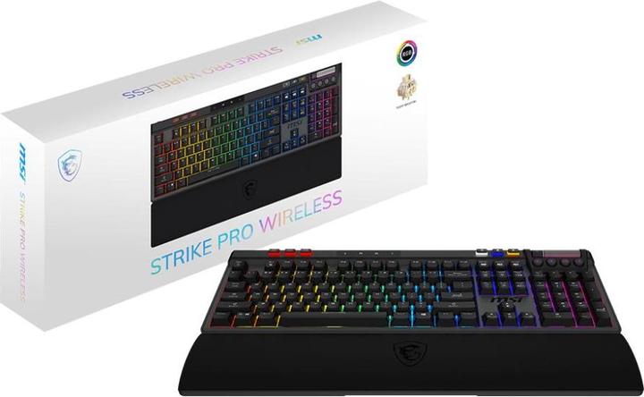 Actual product image MSI Computer keyboard KEYBOARD GAMING BLACK US/STRIKE PRO W SILENT US (US, Cable)