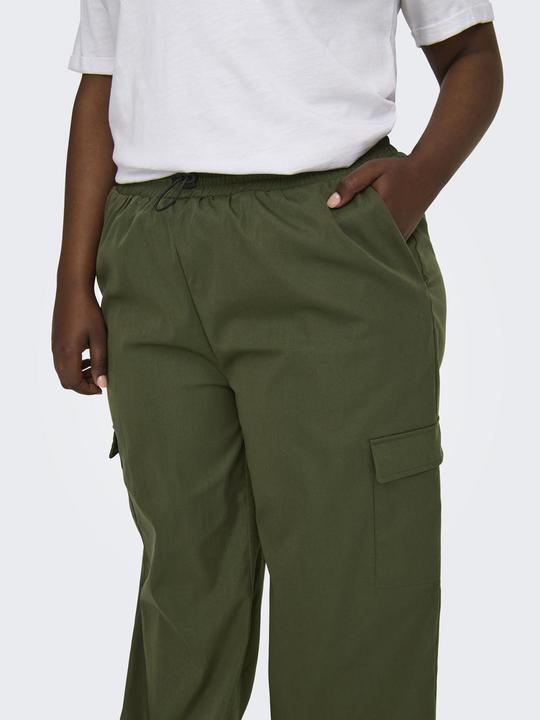 Produktbild Only Normal geschnitten Mittlere Taille Gummizug Elastische Bündchen Cargohose Cargo-Hose (46)