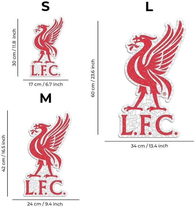 Immagine prodotto Iconic Liverpool FC - Logo Liver Bird - Puzzle in Legno Taglia L (500 Pezzi) (270 pezzi)