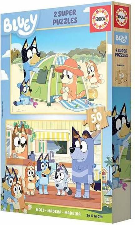 Immagine prodotto Educa Bluy 2 X 50, Legno (50 pezzi)