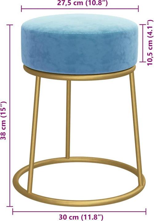 Actual product image vidaXL Stool