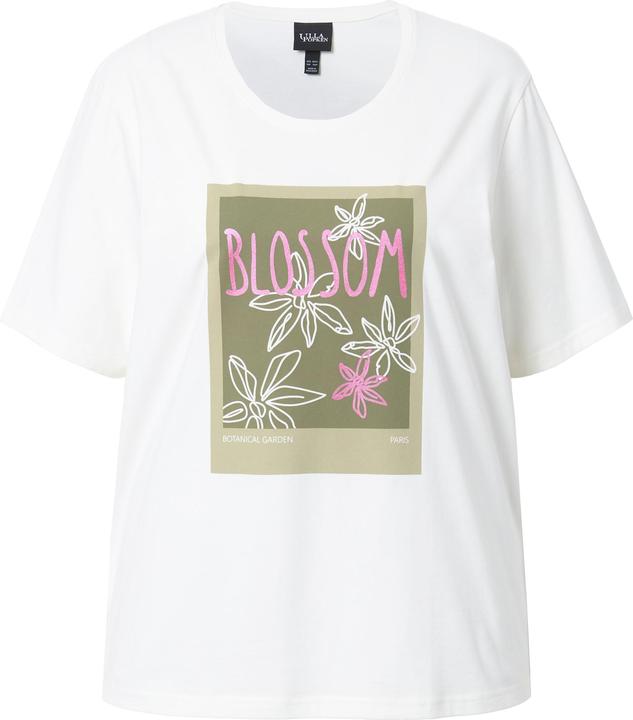 Produktbild Ulla Popken T-Shirt, Blütenmotiv, Rundhals, Halbarm (46, 48)