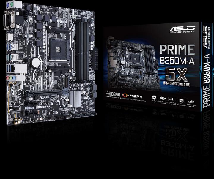 Produktbild ASUS Prime B350M-A (AM4, AMD B350, mATX)