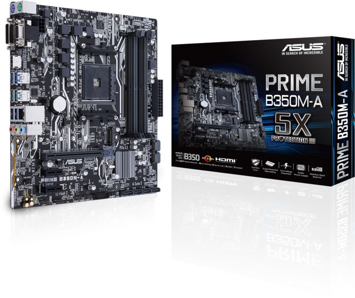 Produktbild ASUS Prime B350M-A (AM4, AMD B350, mATX)