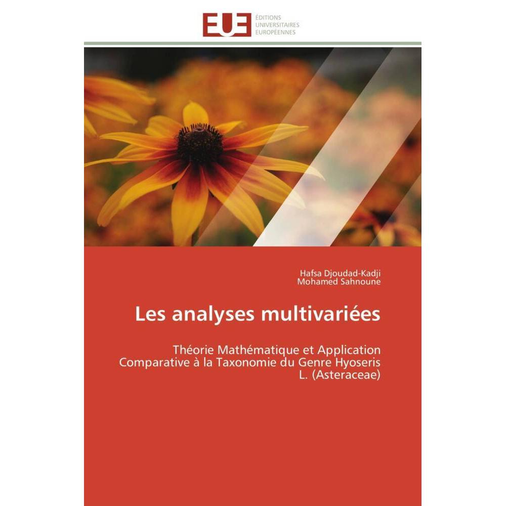 Les analyses multivariées, Fachbücher von Mohamed Sahnoune, Hafsa Djoudad-Kadji