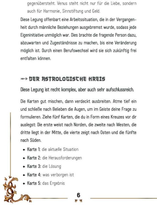Nährwerte und Zutaten Karten-Orakel Manga (Deutsch, Rann, 2024)
