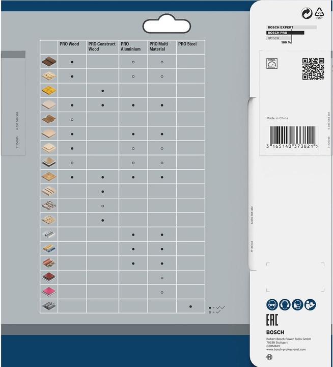 Produktbild Bosch Professional Zubehör PRO Construct Wood Kreissägeblatt, 184 x 2,6 x 16 mm