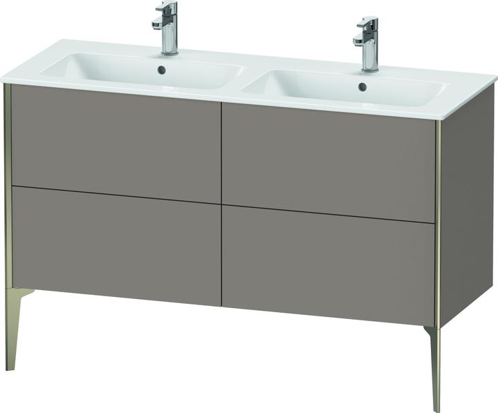 Immagine prodotto Duravit XViu 4485 Mobiletto Vanity verticale, 4 cassetti, per lavabo doppio ME by Starck 233613, 128 (128 x 48 x 59,5 cm)