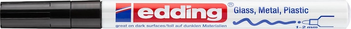 Actual product image Edding 751 - Paint marker (Black, 1 mm, 1 x)