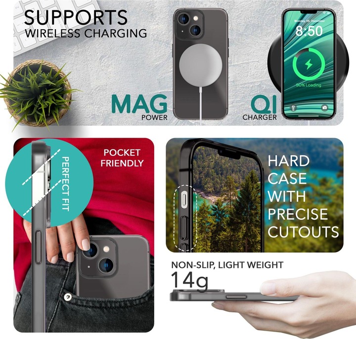 Actual product image Nalia Extremely Thin 0.3mm Matt Hardcase (Apple iPhone 14 Plus)