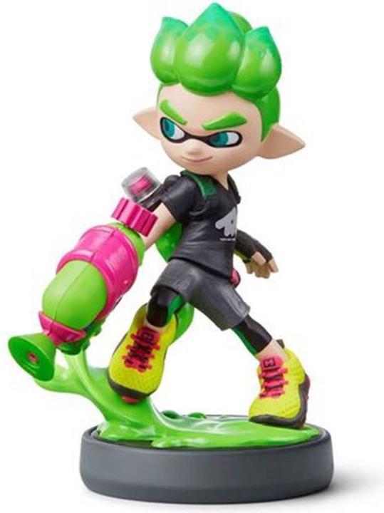 Actual product image Nintendo amiibo Splatoon Inkling Boy (Neon Green) (3DS, Switch, Wii U)
