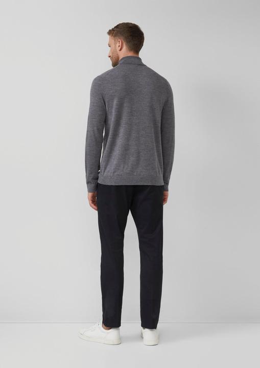 Produktbild s.Oliver Strickpullover Rollkragenpullover aus reiner Merinowolle (L)