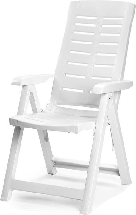 Produktbild Mojawo Klappstuhl Kunststoff Weiss 5-Positionen