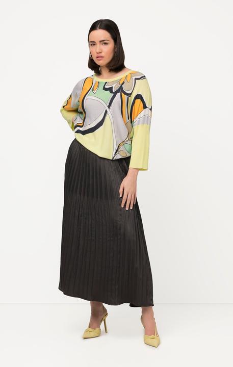 Immagine prodotto Ulla Popken Maglione dal taglio oversize con design floreale, scollo a girocollo e maniche a 3/4 (50, 52)
