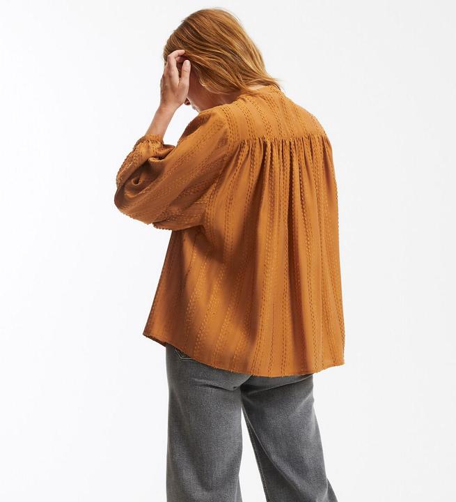 Image du produit La Redoute Collections Blouse à col montant et manches ballon Signature SUSAN (XXL)