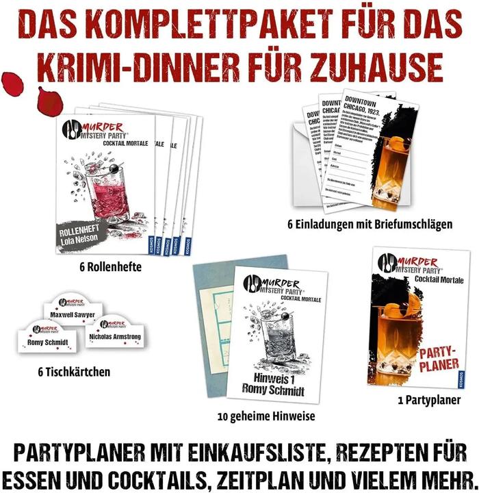 Image du produit Kosmos Murder Mystery Party Cocktail Mortale (Allemand)