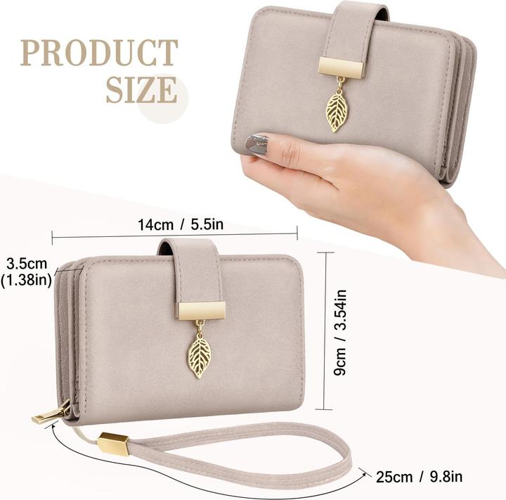 Produktbild Only-Bags.Store Ledergeldbörse Geldbörse mit vielen Fächern Brieftasche mit RFID-Schutz 18 Kartenfächer Geldbörsen