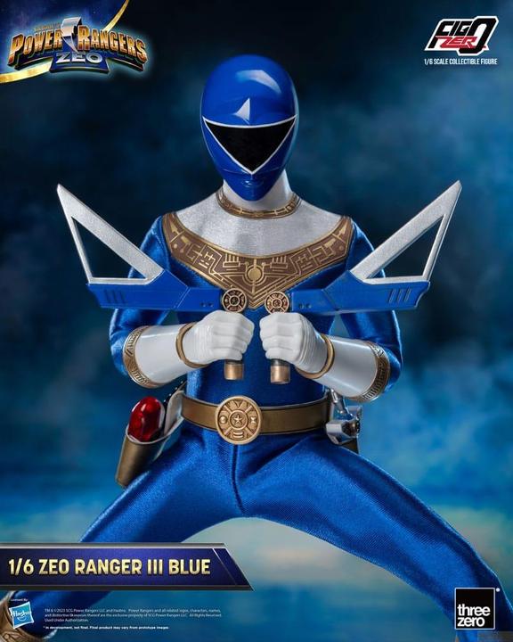 Produktbild ThreeZero Power Rangers Zeo figurine FigZero 1/6 Ranger III Blue 30 cm