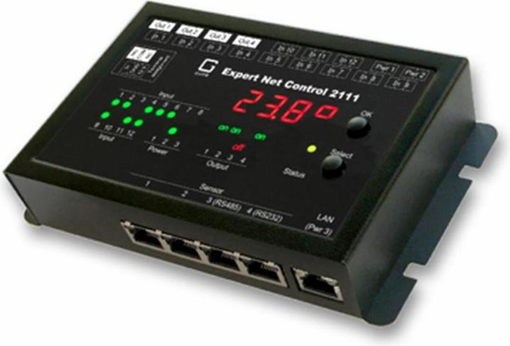 Produktbild Gude Expert Net Control 2111-1 Monitoring System mit 4 Relaisausgängen und 12 passiven Signaleingängen (4 Ports)