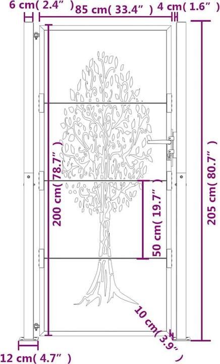 Immagine prodotto vidaXL Gartentor