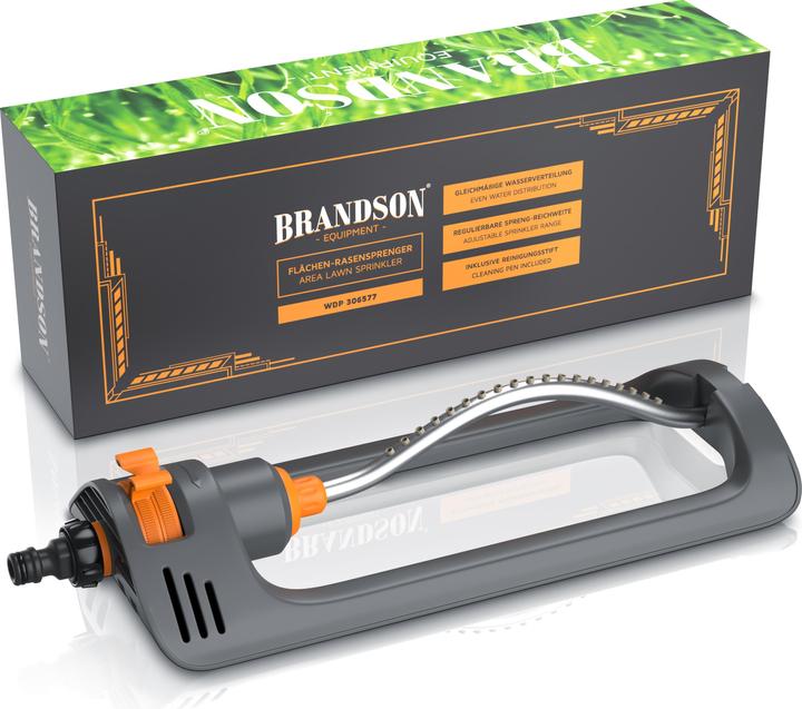 Immagine prodotto Brandson Irrigatore quadrato, irrigatore per prato, irrigatore a oscillazione, fino a 153 m², raggio (Irrigatore quadrato)