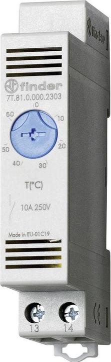 Actual product image Finder Bimetal thermoswitch 50°C NO contact